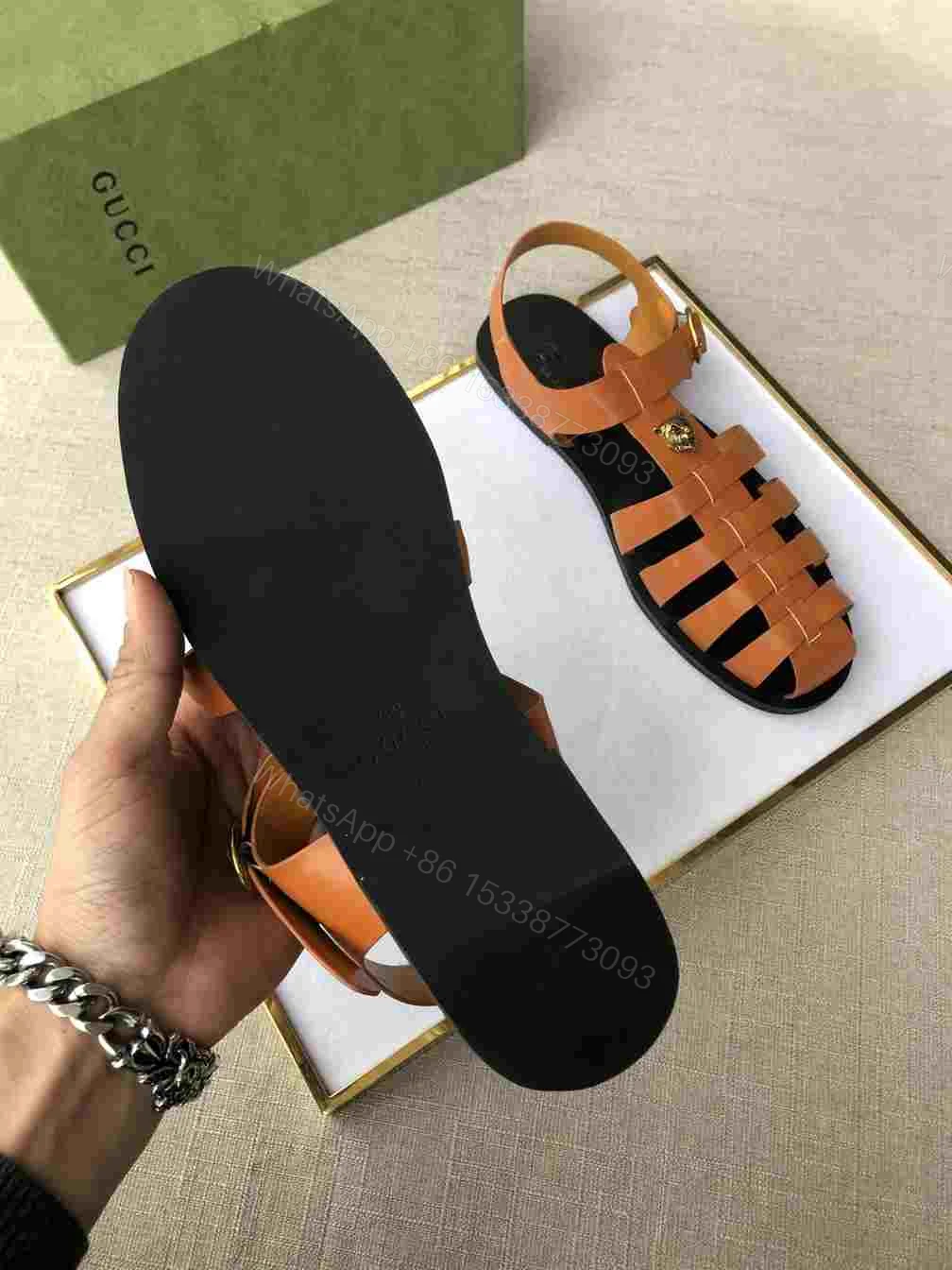 View 7 of GUCCI SANDAL WITH DOUBLE G – SDG006