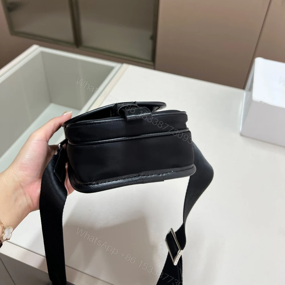 View 4 of PRADA RE NYLON AND SAFFIANO SHOULDER BAG BLACK 17CM