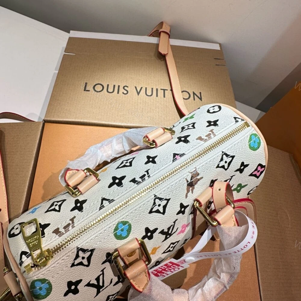 View 6 of Louis Vuitton Speedy 25 Handbag Monogram Canvas In Multicolor 25Cm