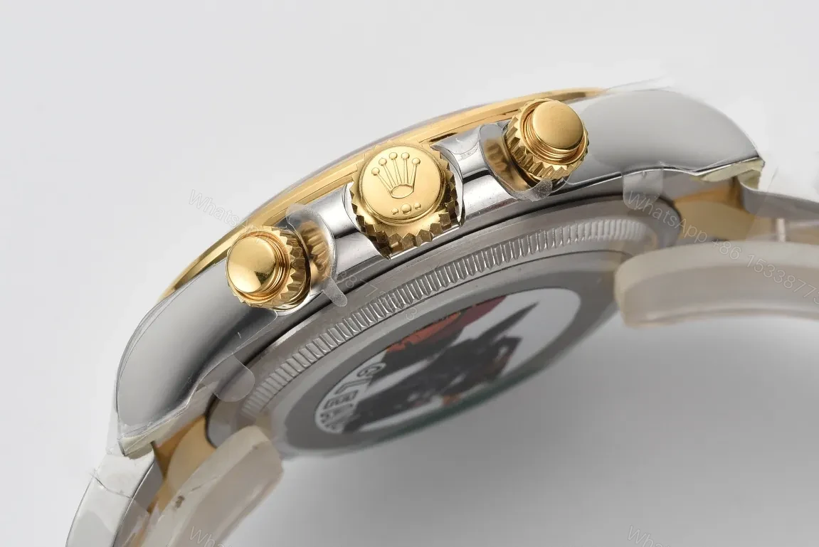 View 6 of AR Factory Clean Factory Clean Rolex Daytona Two-Tone Black Dial