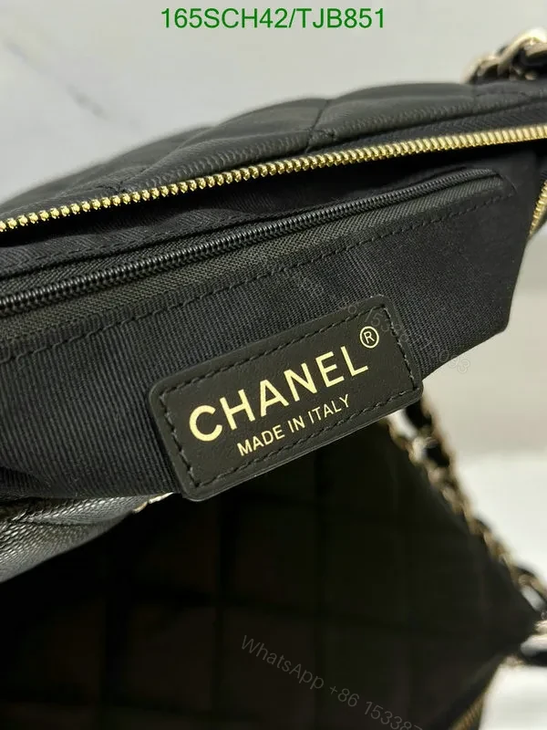 View 6 of Chanel Black Cowhide Hobo Bag CC Logo JK4721