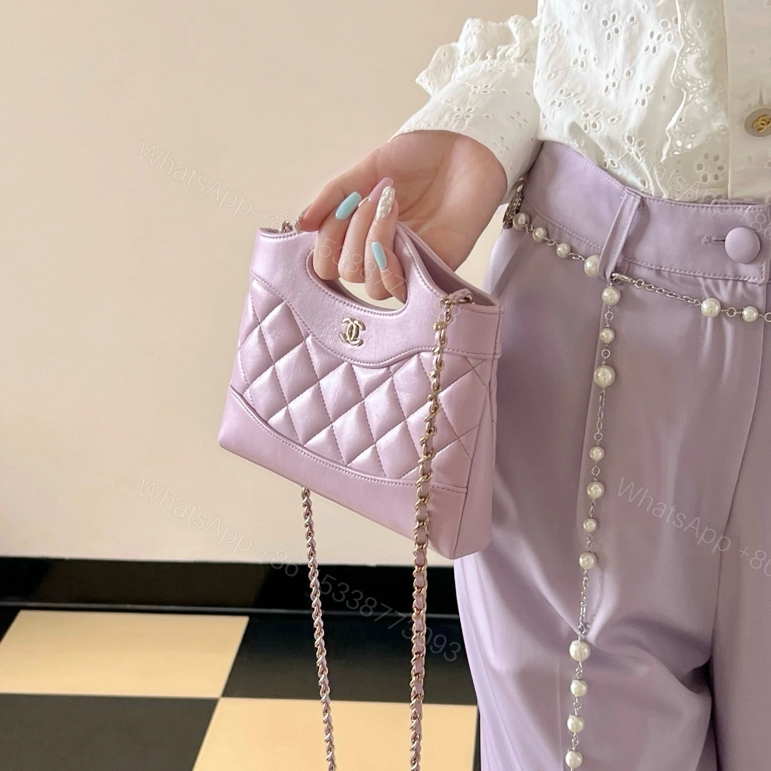 View 17 of 高仿Chanel*24S春夏系列AP3656單肩包紫色免檢版