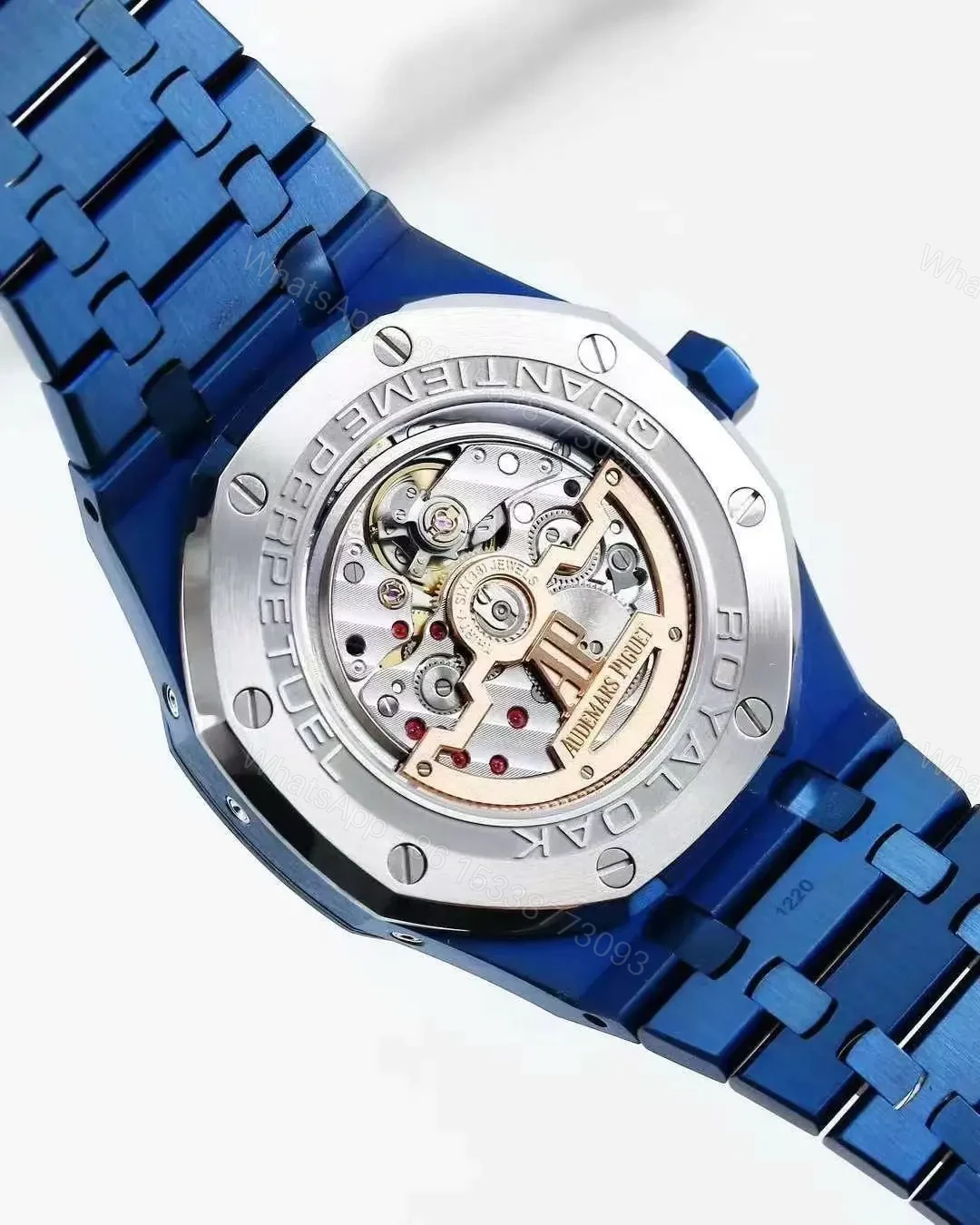 View 5 of Super Clone Audemars Piguet Royal Oak Perpetual Calendar Blue ( + Video )