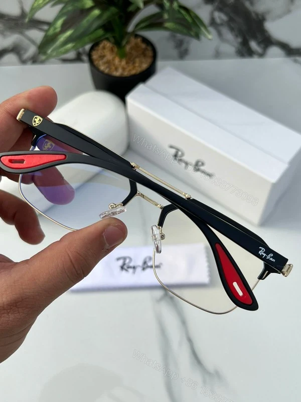 View 2 of Ray-Ban X Ferrari Aviator Black-Gold Blue