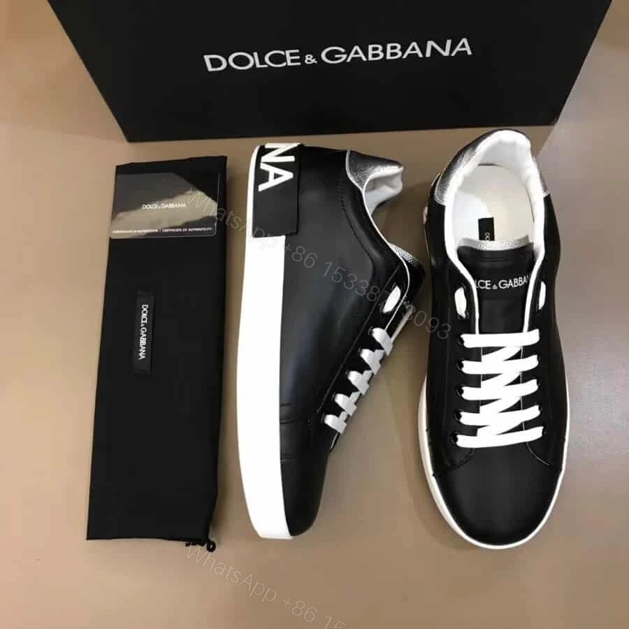 View 3 of DOLCE & GABBANA CALFSKIN NAPPA PORTOFINO SNEAKERS – DG25