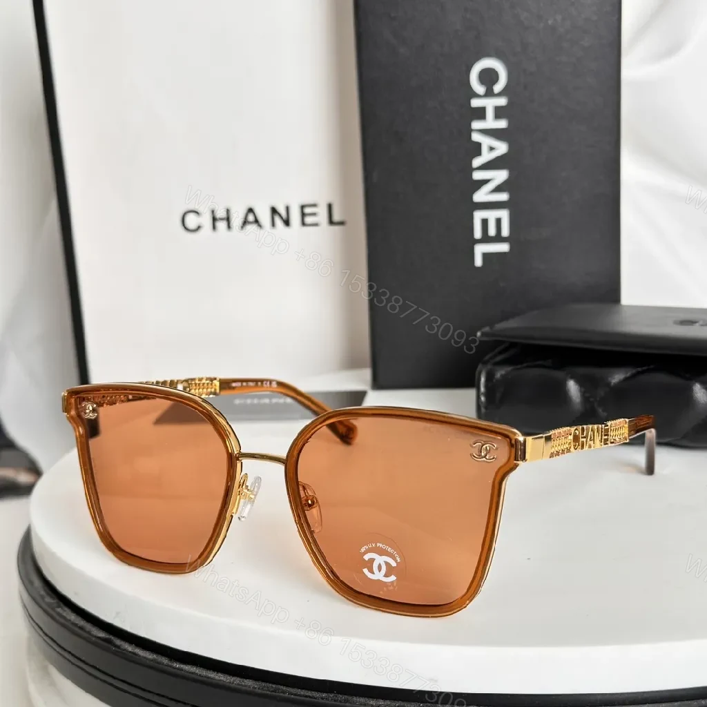 View 3 of Bold Square Sunglasses—Acetate/Metal, Signature Luxe Details
