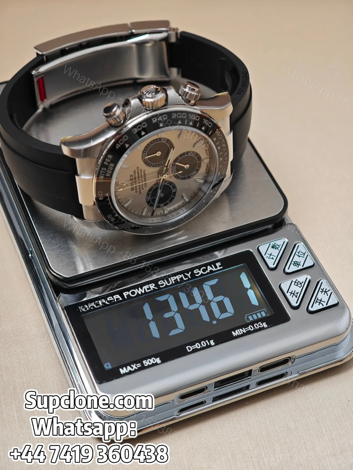 View 16 of Rolex Daytona Super Clone M126519LN-0006 Silver Dial 4131 Movement