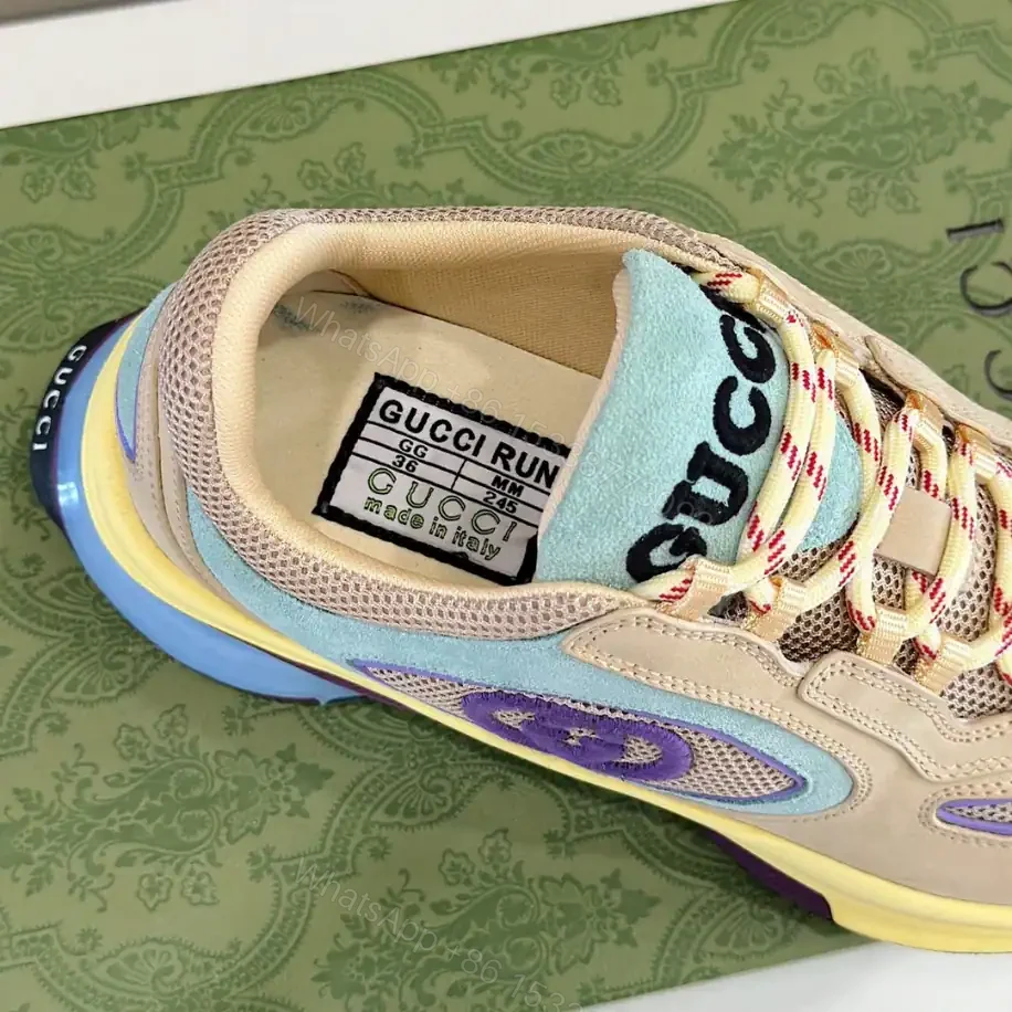 View 5 of GUCCI RUN TRAINER SNEAKERS IN YELLOW – GC166