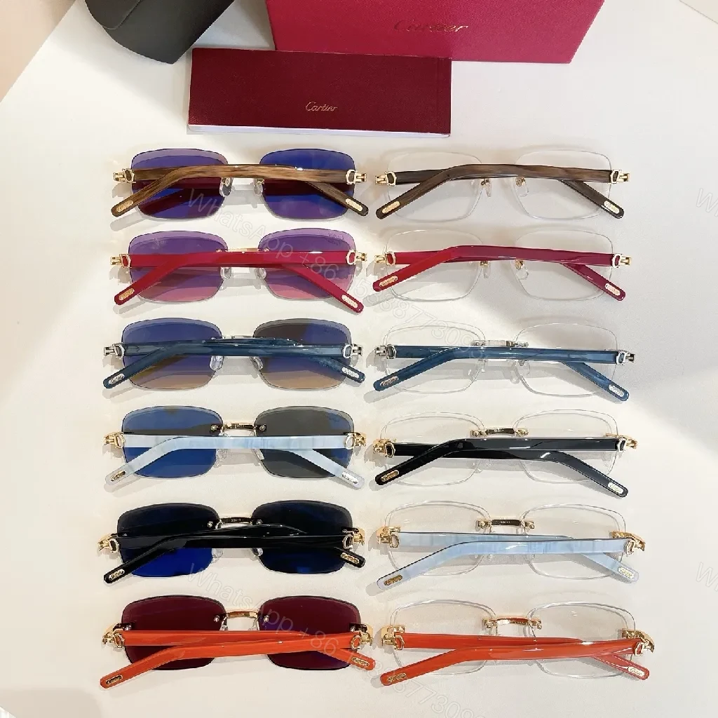 View 6 of Rimless Gold-Accent Eyewear: Bold Modern Luxe