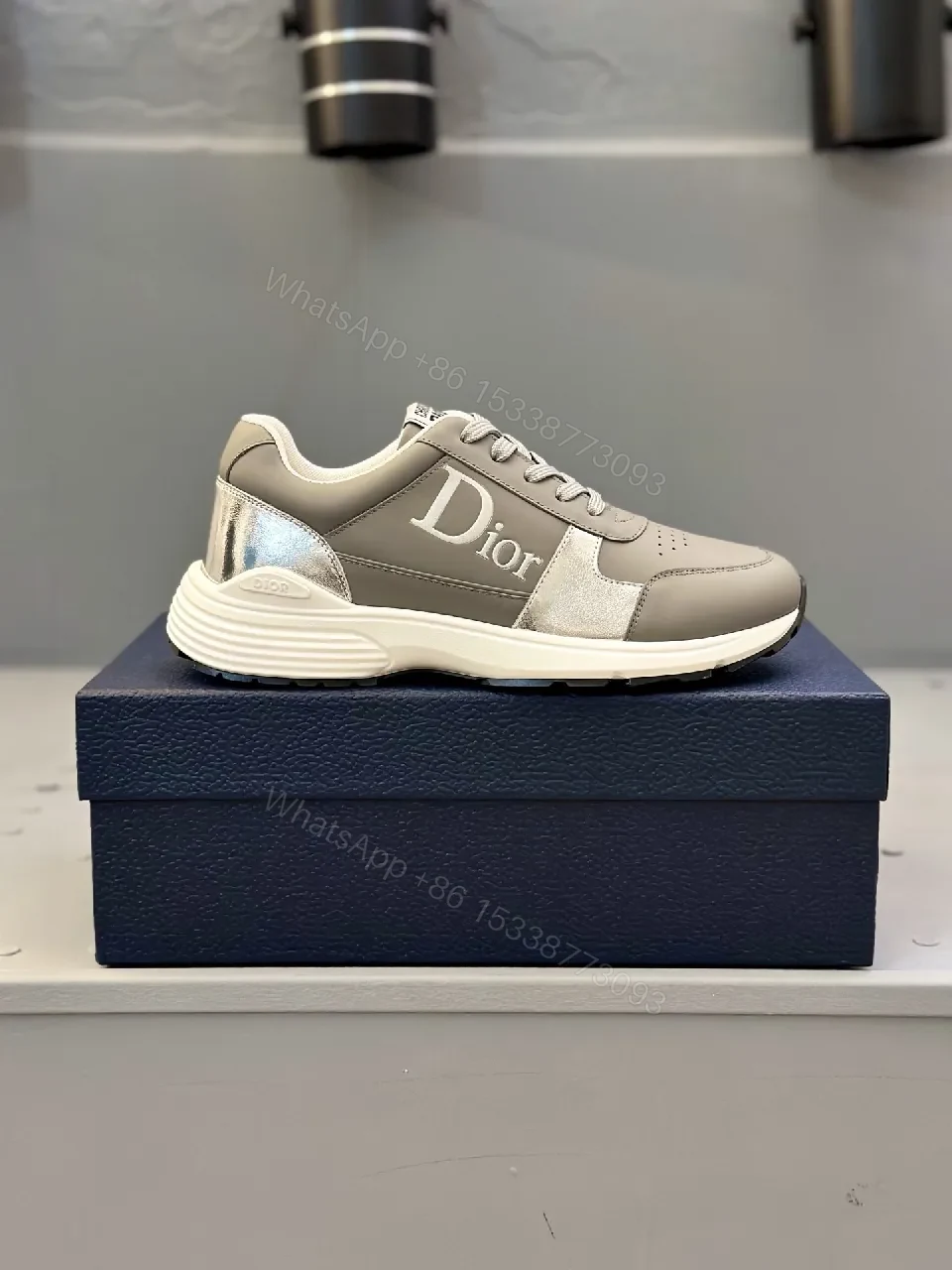 View 5 of Chic Leather High-Top Sneaker with Luxe Comfort Technology