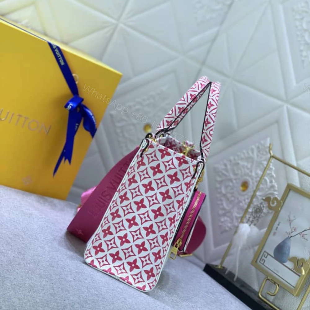 View 5 of Louis Vuitton Onthego PM Bag Pink 25Cm M22976