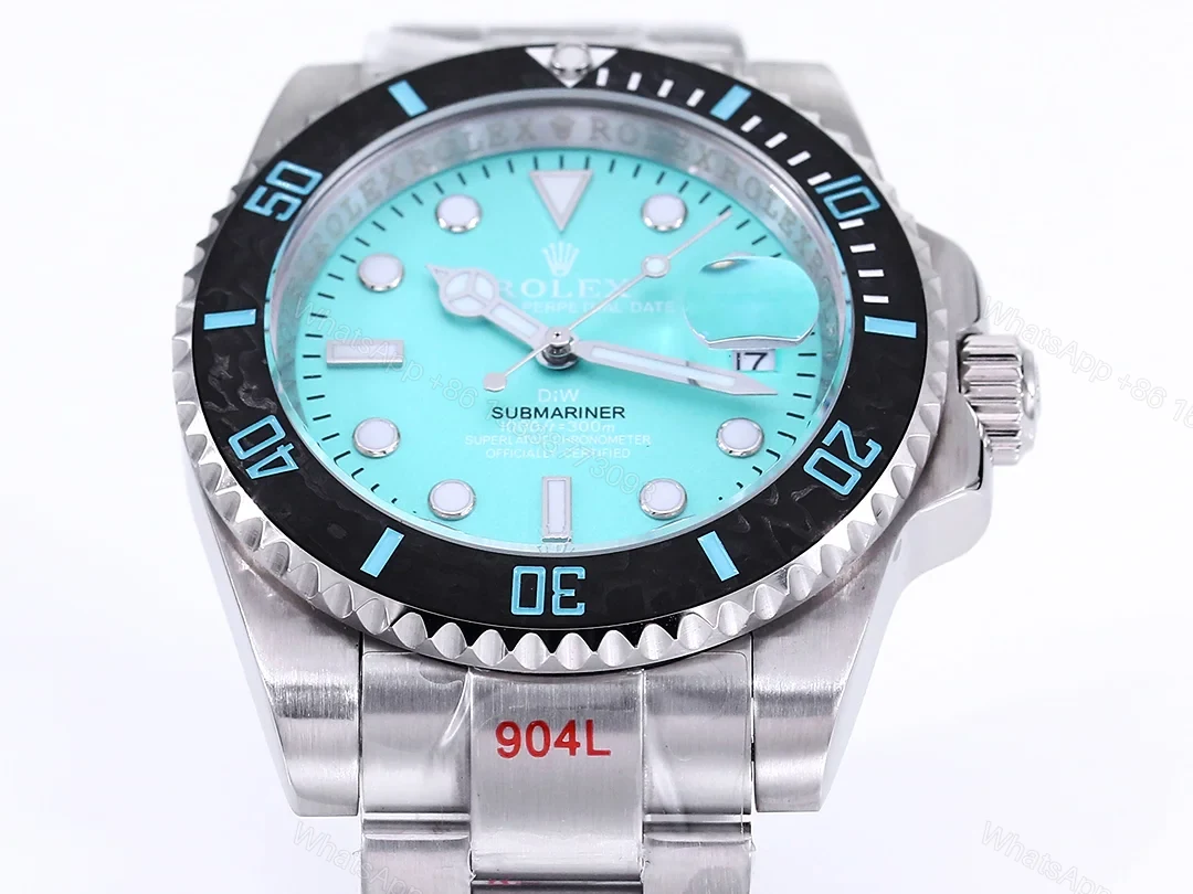 View 3 of Rolex Submariner DIW Carbon Fiber Green Dial Custom Watch 40mm Ultimate Edition ROLEX-SUB-DIW-CARBON-40