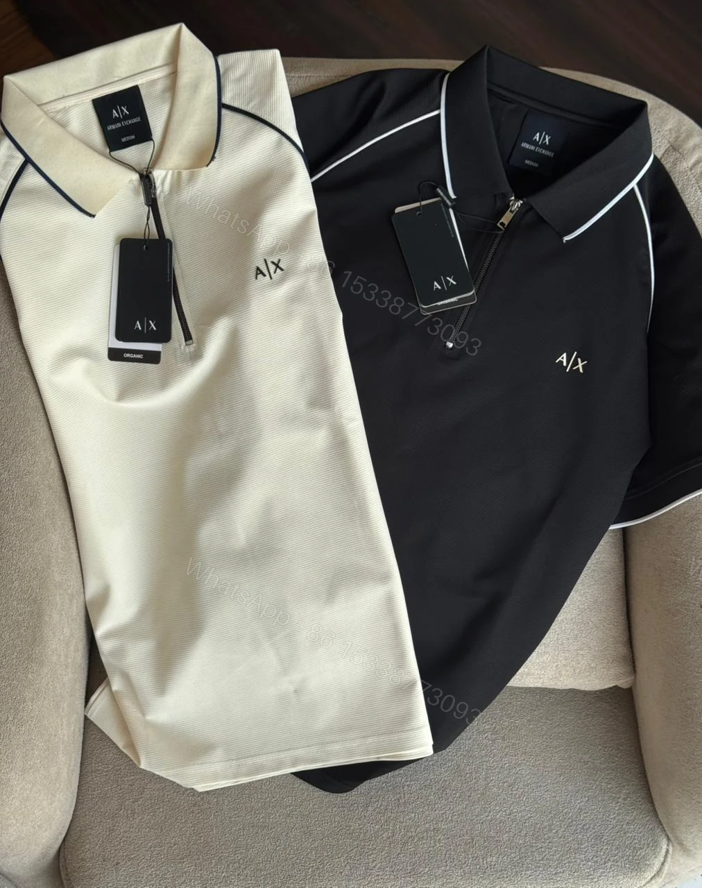 View 3 of FIRST COPY ARMANI IMPORTED SUMMER POLO COLLAR T-SHIRT