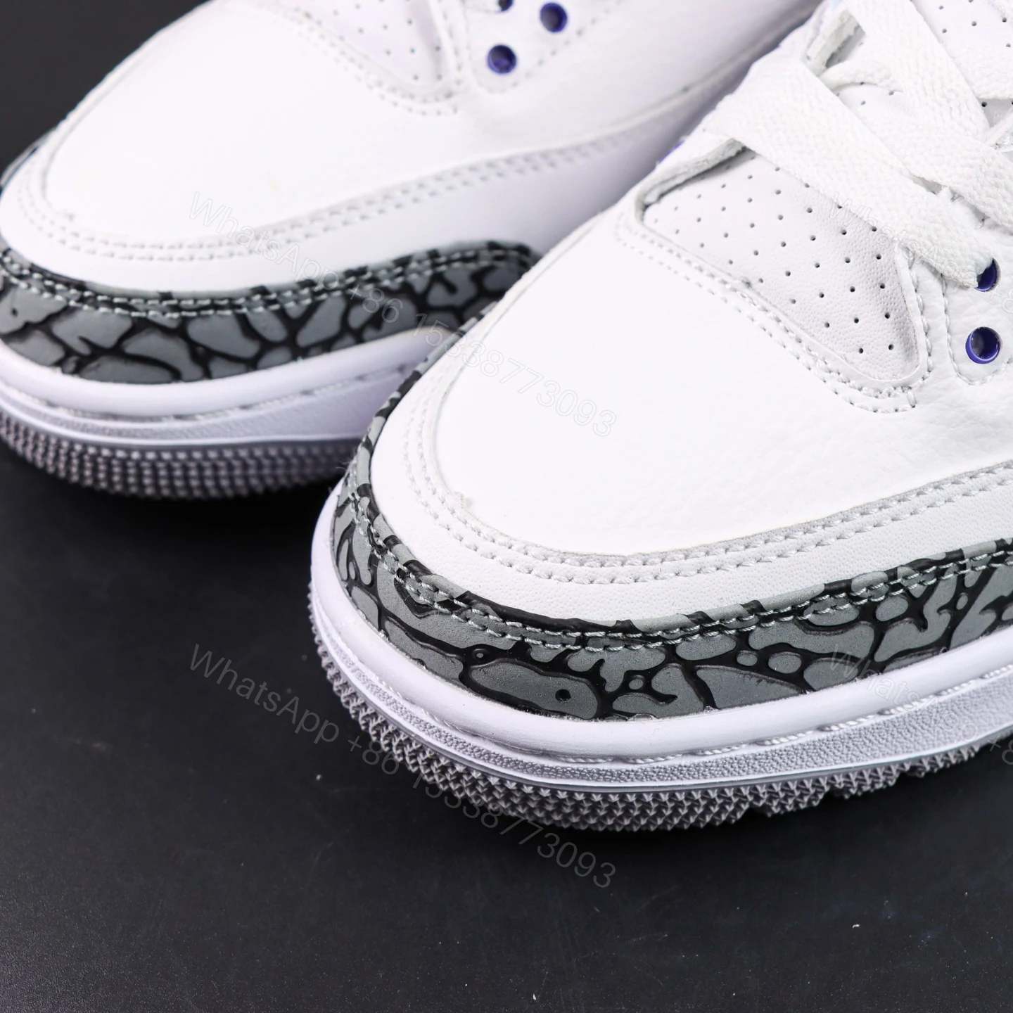 View 5 of Air Jordan 3 Retro Dark Iris Replica