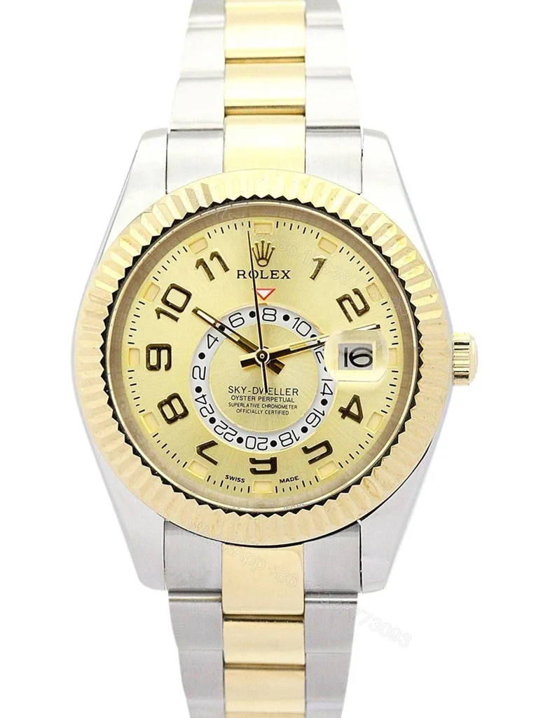 Replica Rolex Sky-Dweller Gold Dial 326938 — view 1