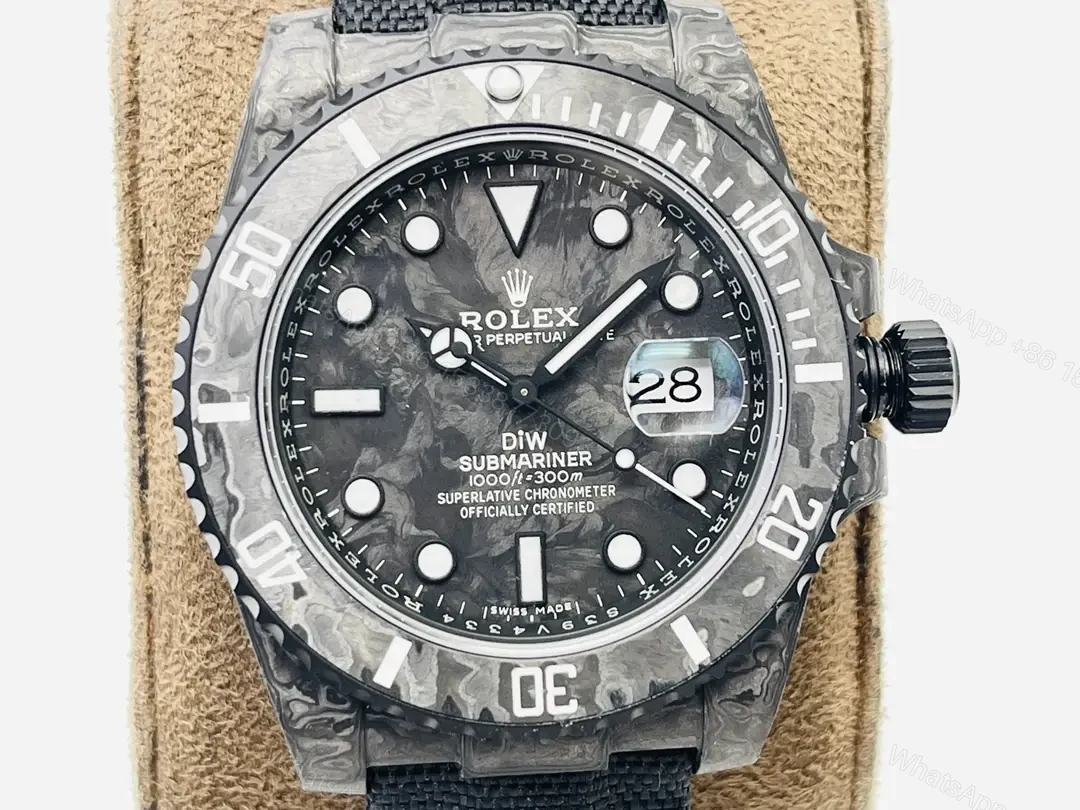 View 4 of Rolex Submariner Carbon 40mm with Grey Camouflage Fabric Strap Premium Edition ROL-SUB-CARB-40-GRY-CAMO