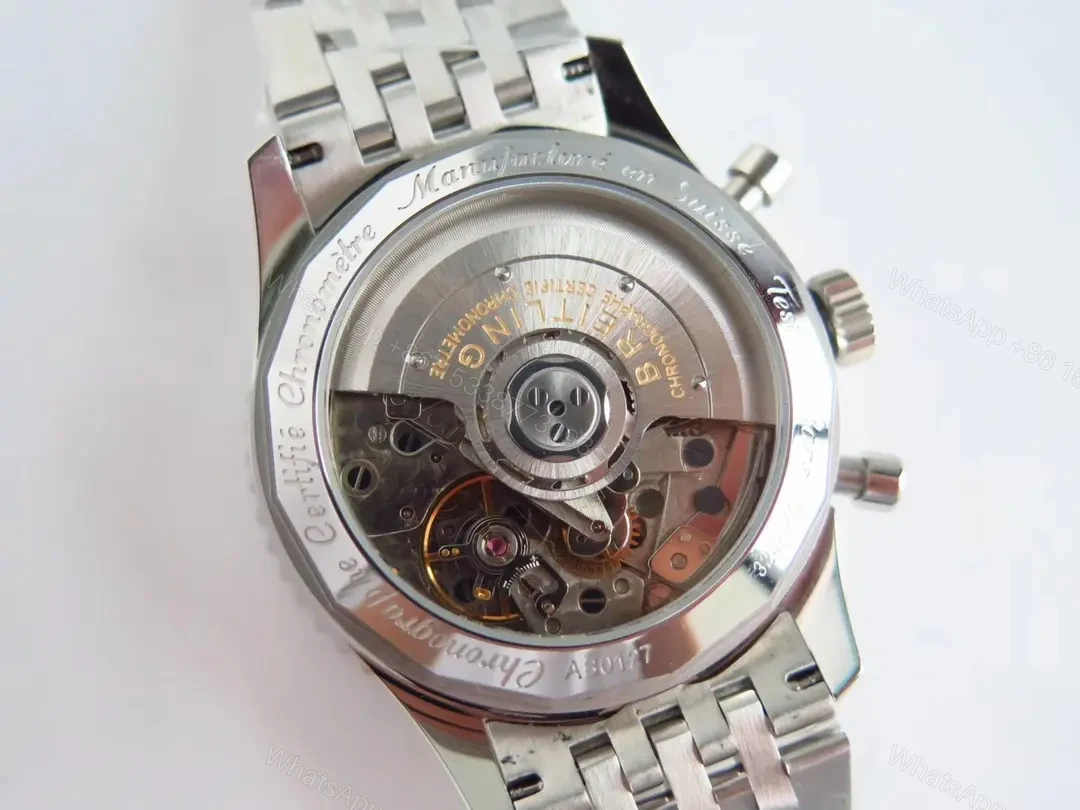 View 6 of ZF Factory Breitling Navitimer B01 Chronograph Panda Dial Stainless Steel Watch – 43mm