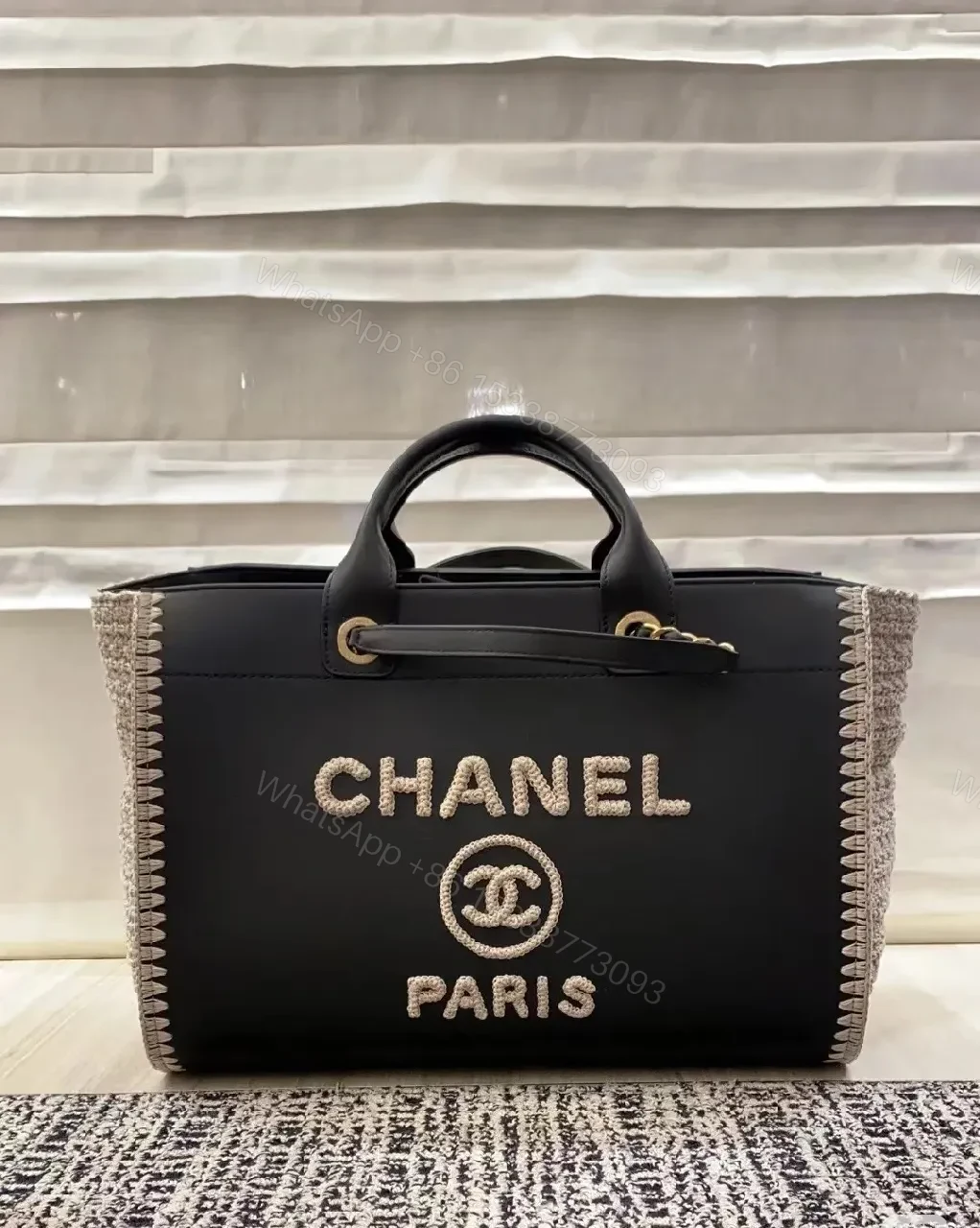 View 2 of Calfskin Handbag: Textured Embellishments, Couture-Inspired Style