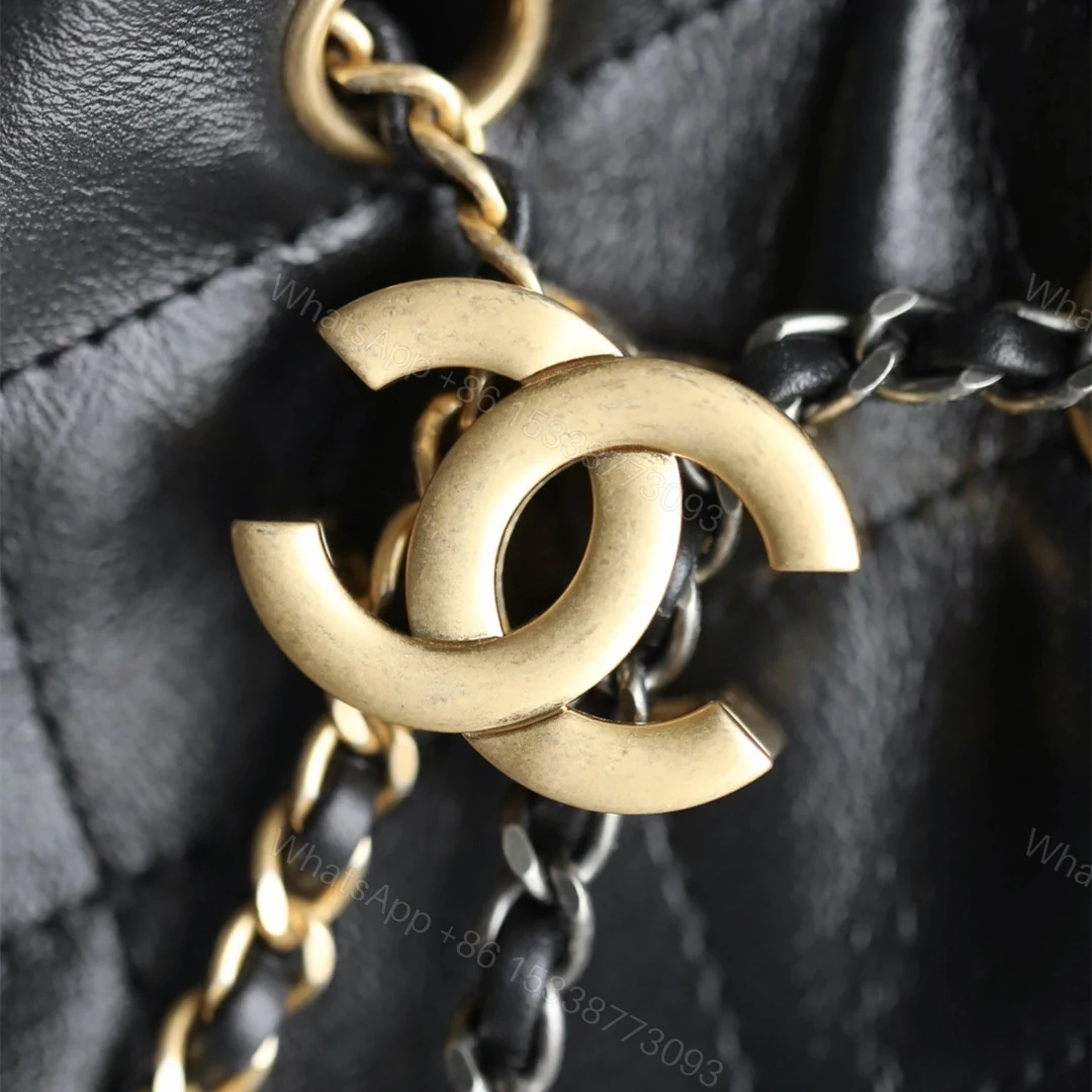 View 12 of 高仿Chanel*26C/25Bag系列AS5631鴛鴦皮穿鏈手袋Mini黑色免檢版