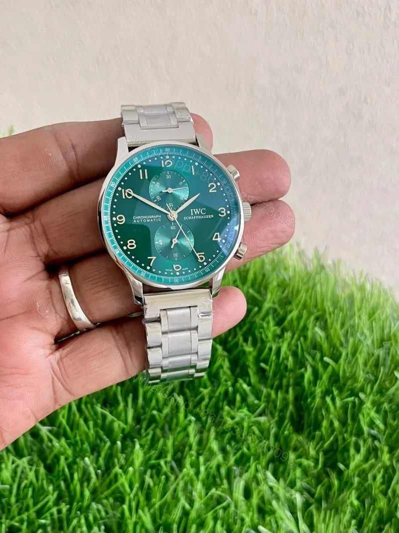 IWC 7AA Automatic Red Dial 42mm Chronograph — view 1