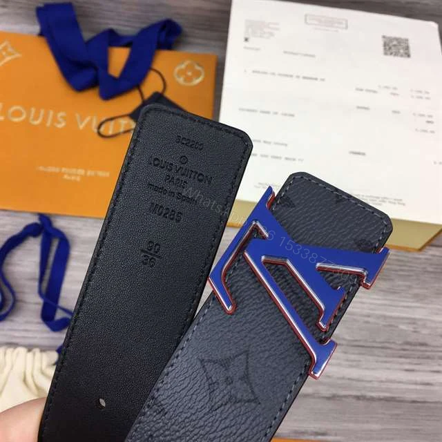 View 6 of LOUIS VUITTON INITIALES 40MM REVERSIBLE MONOGRAM CANVAS BELT – B86