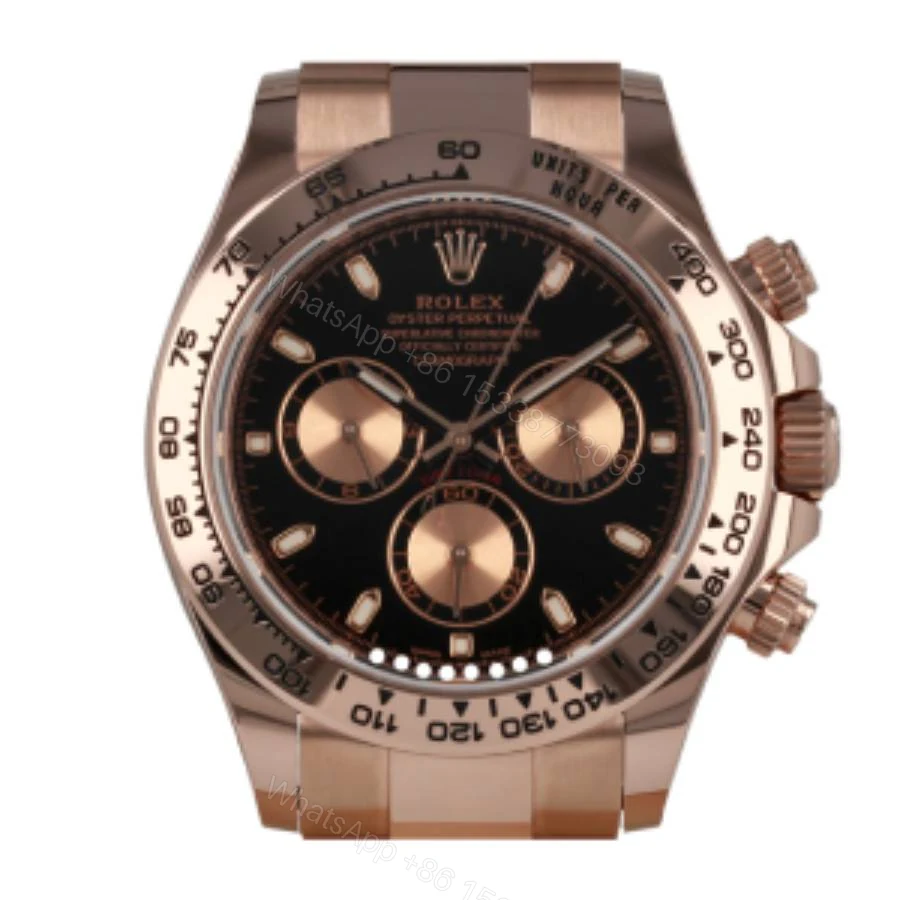 View 2 of Rolex Daytona Cosmograph 116505 Everose Gold Black Dial Super Clone