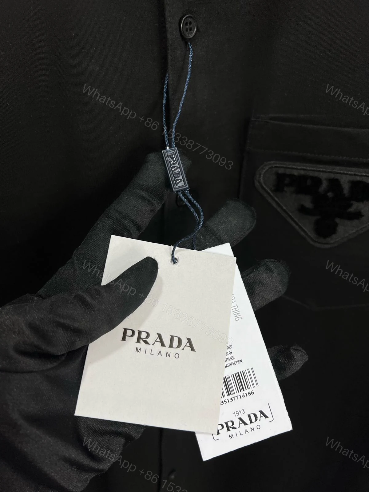 View 6 of PRADA IMPORTED MERCERISED LYCRA FABRIC FULL SLEEVE SHIRTS