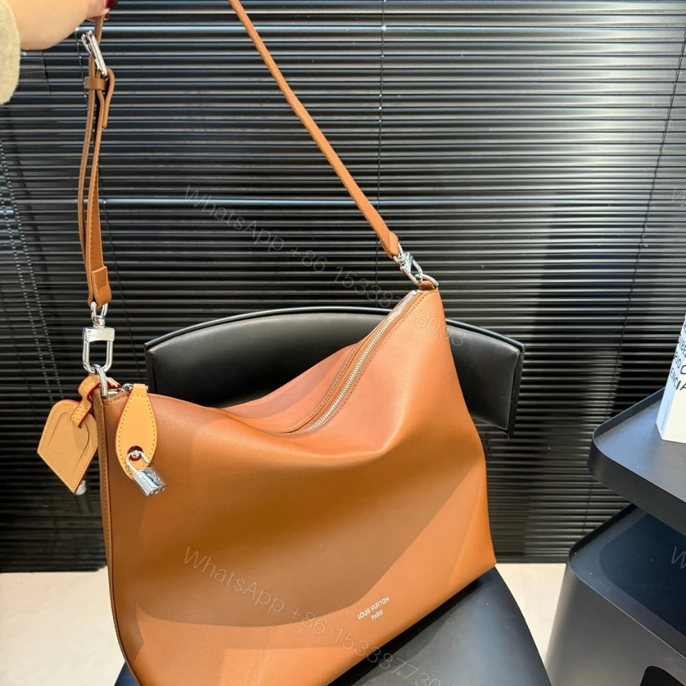 View 3 of Louis Vuitton Vagabond Hobo Bag Caramel Brown 38Cm M28392