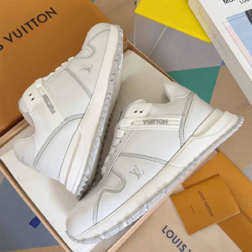 View 8 of White Leather Sneaker – Premium, All-White, Sculpted Comfort