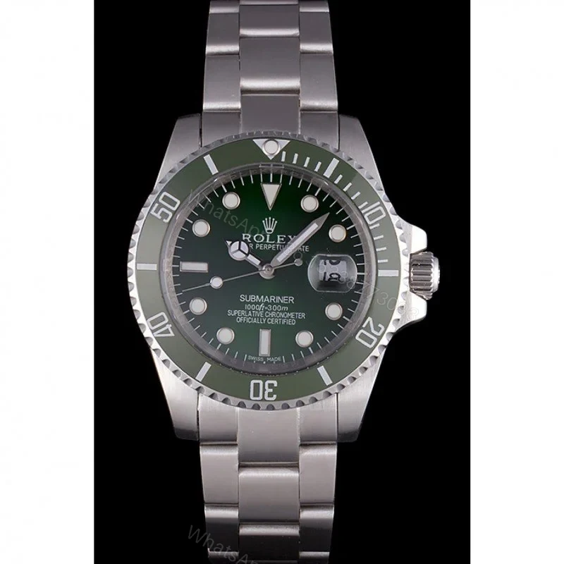 View 2 of Superclone Rolex Submariner Green Dial Mechanism-SRL51
