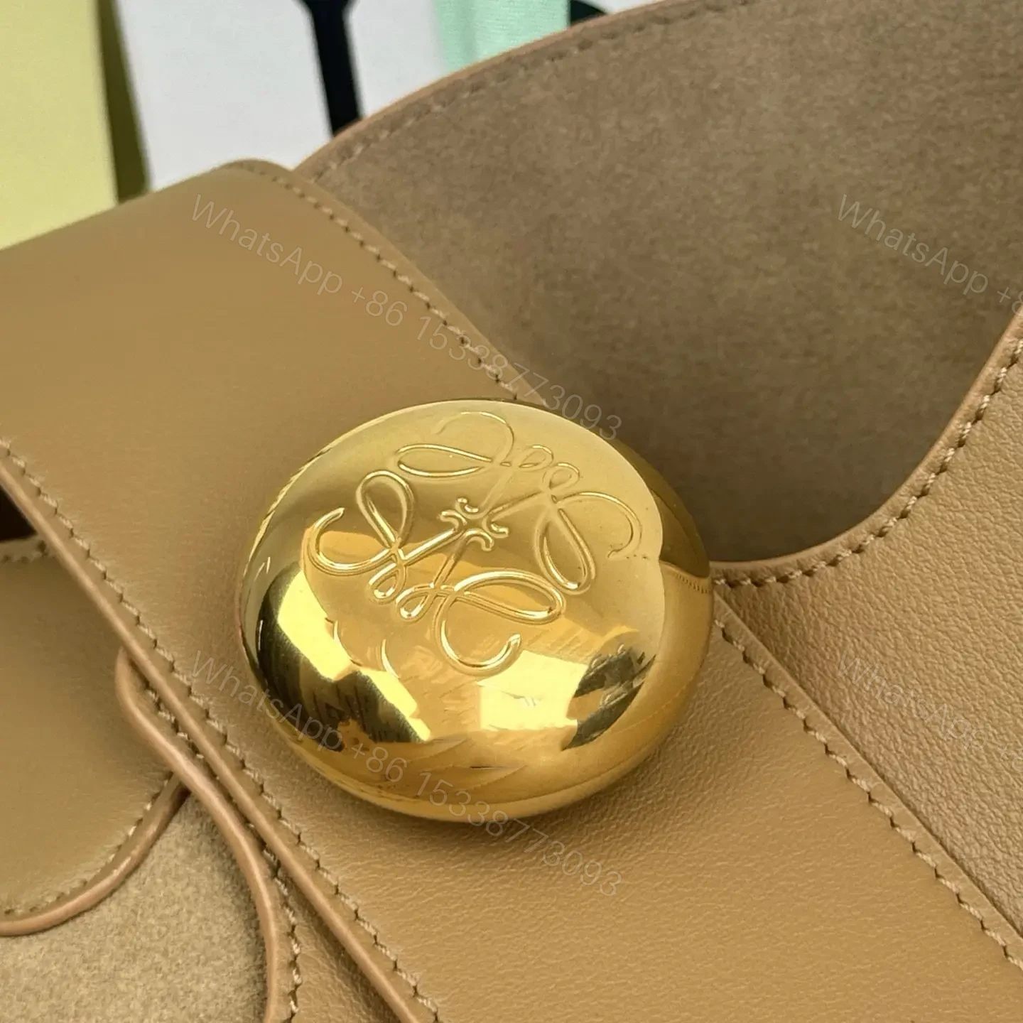 View 13 of 高仿Loewe*Bucket系列3980水桶包橡木棕色中號免檢版