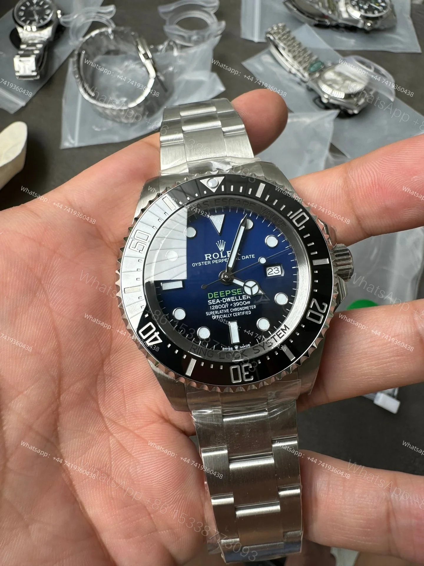 View 3 of Rolex Deepsea Sea-Dweller M126660-0002 1:1 Replica D-Blue Dial 44MM 3235 Movement Super Clone Watch