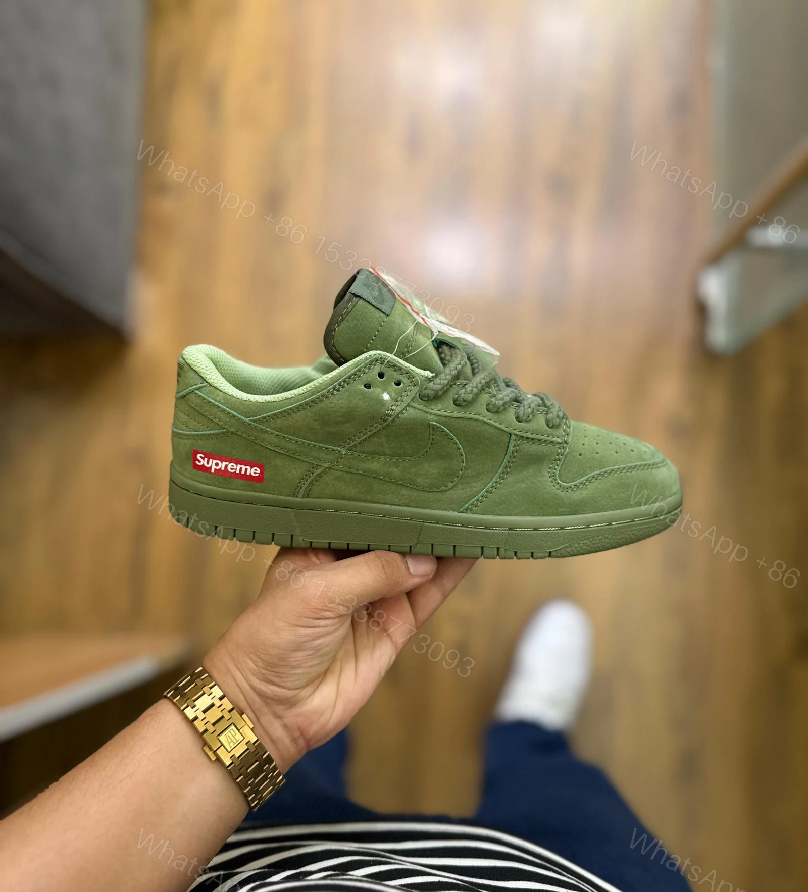 First Copy Nike SB Dunk Supreme Olive Green — view 1
