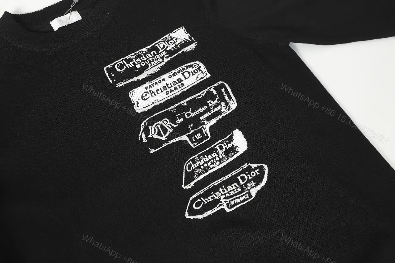 View 4 of Graphic + Knit + Sweater + Designer-inspired Label Chains + Sweater
