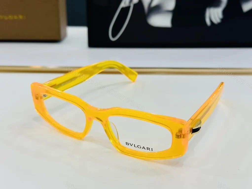 View 2 of Bold BVLGARI-Influenced Eyewear: Modern Rectangular Frames