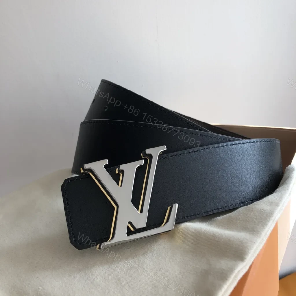 View 3 of Minimalist Luxury Belt with Iconic Monogram Buckle
