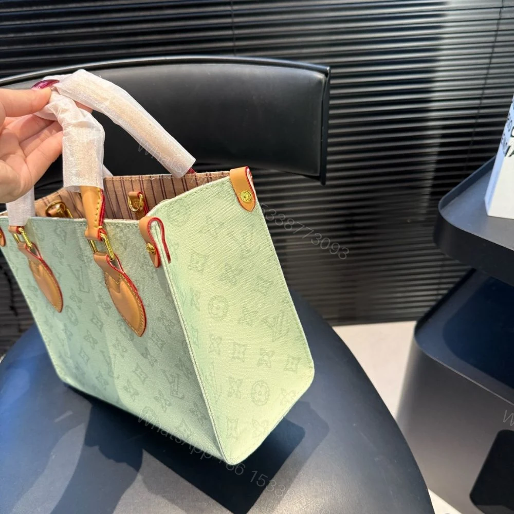 View 4 of Louis Vuitton Onthego PM Monogram Origine Vert Asnières 25Cm