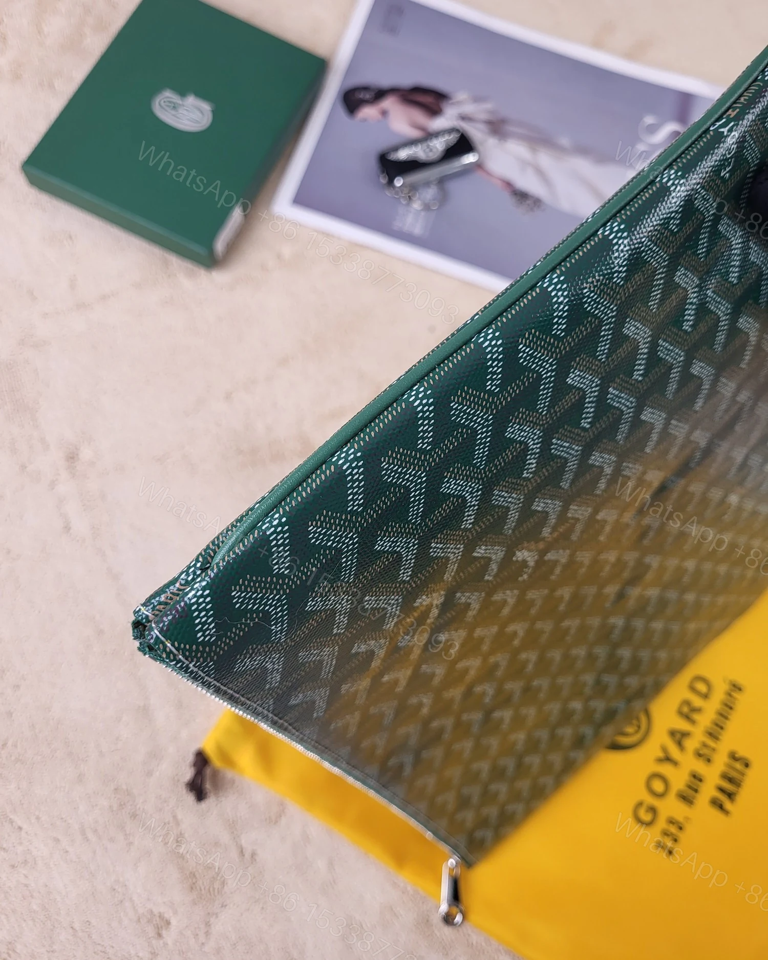 View 4 of GOYARD S?NAT MM POUCH GREEN 36CM SENAT2MGMTY09CL09P