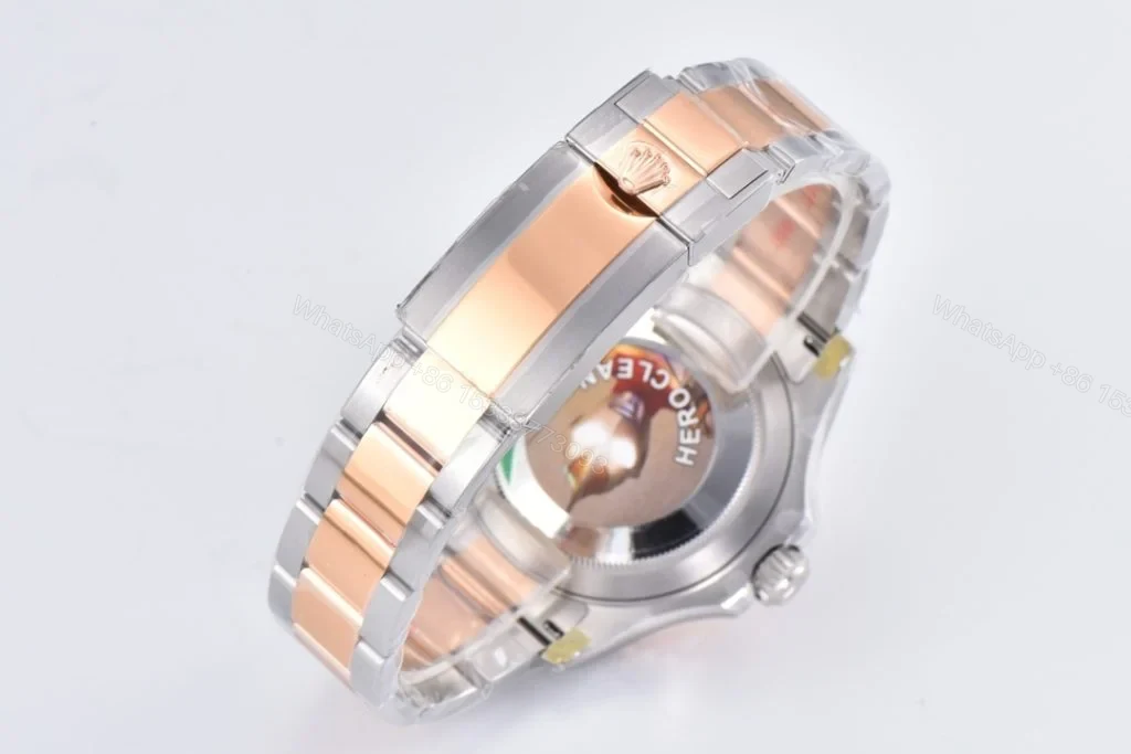 View 3 of Replica Rolex Yacht-Master 40 Brown Dial Rose Gold & Steel
