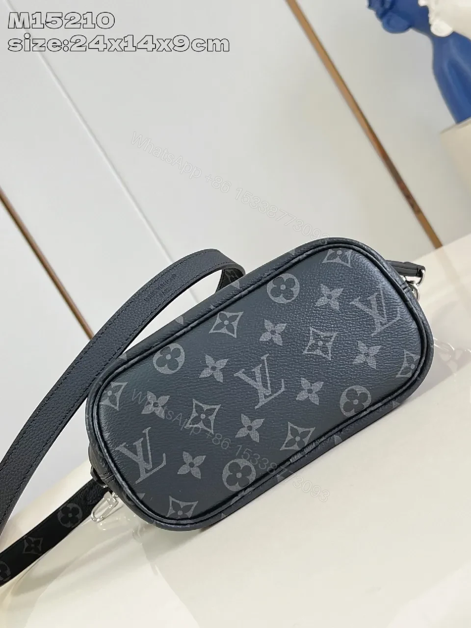 View 2 of Statement Bag: Graphic Panel Compact City Bag - Edgy Luxury
