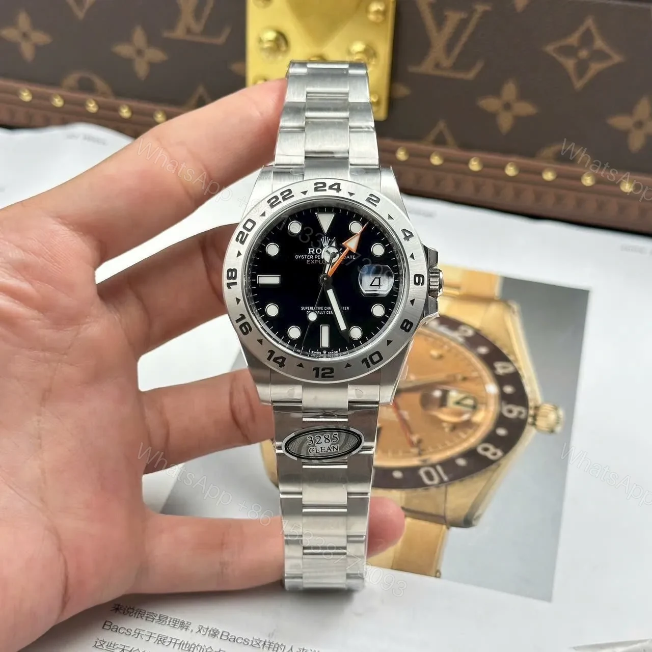 View 2 of Superclone Rolex Explorer Black Dial REP016820