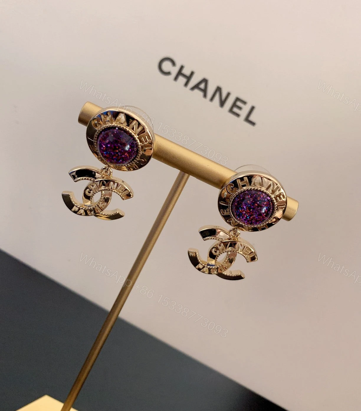 EN – Lux Earring Chanel 034 — view 1