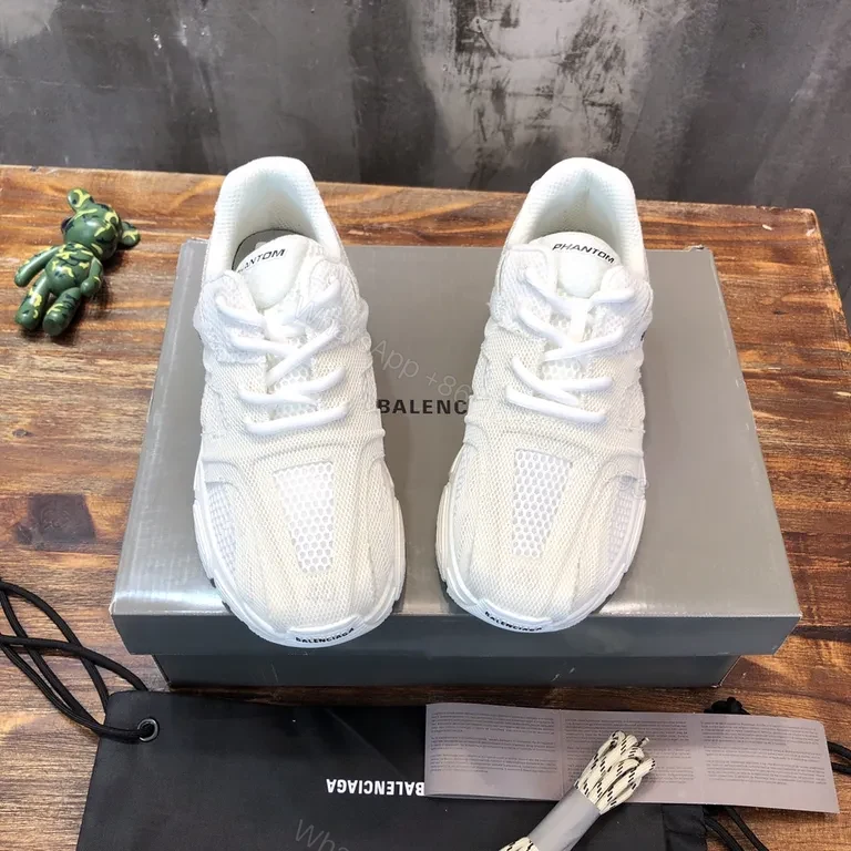 View 3 of Balanced Phantom White Sneakers: Luxury All-Day Comfort