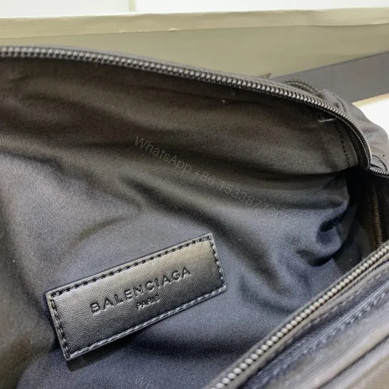 View 6 of Black Nylon Belt Bag + Balenciaga Style + Everyday Luxury Waist Bag