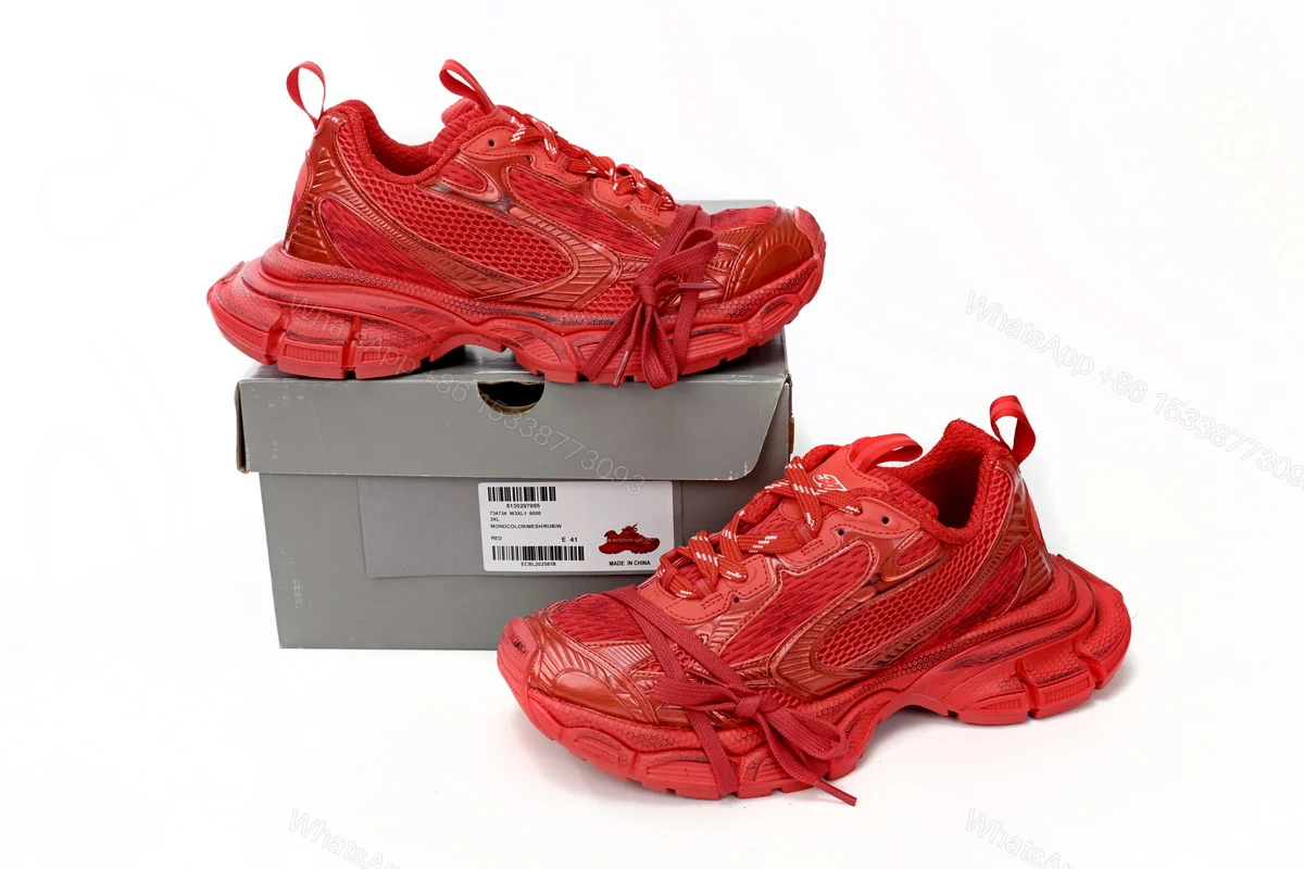 Balenciaga 3XL Black Chinese Red 734734 W3XL1 6000 — view 2