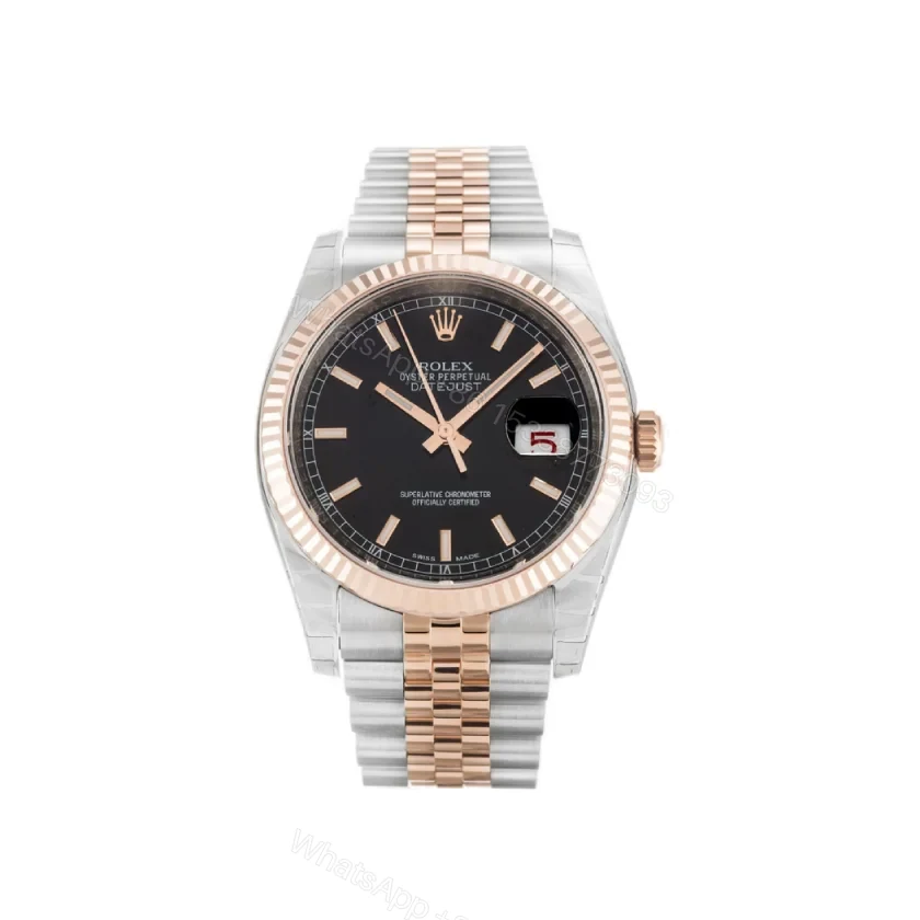 Replica Rolex Datejust Black Dial 116231-2 36 mm — view 1