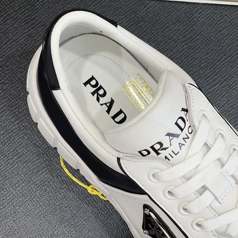 View 2 of Bold Contrast Prada-Inspired Sneakers: All-Day Comfort