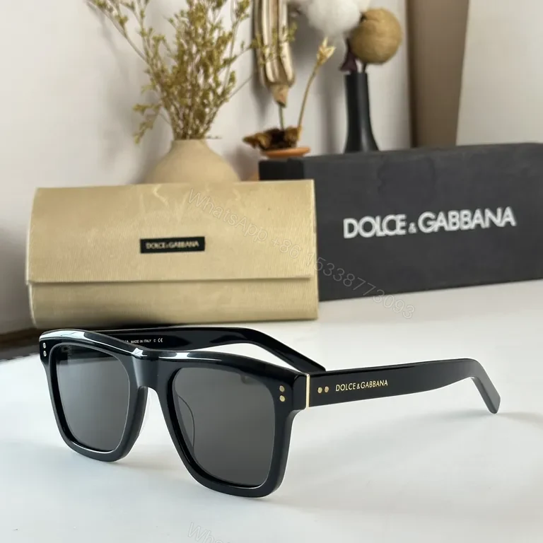 View 8 of Chic Blue Acetate Sunglasses â€” Gradient Lenses, D&G Style