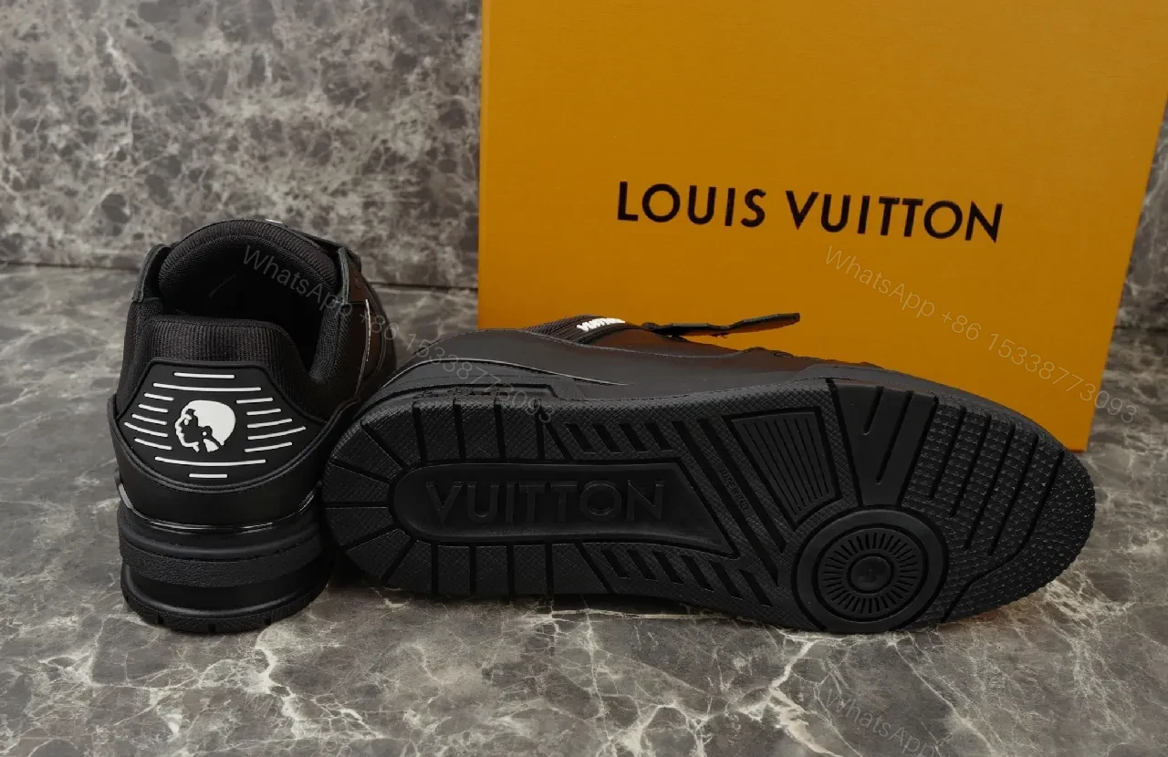 View 3 of Monochrome Leather Luxe Sneaker with All-Day Comfort