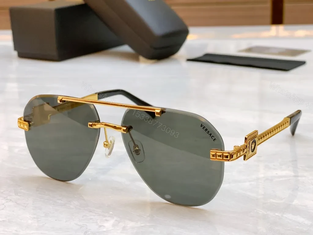 View 6 of Gradient-Glide Sunglasses: Luxe Gradient Lens, Versace-Style Glasses